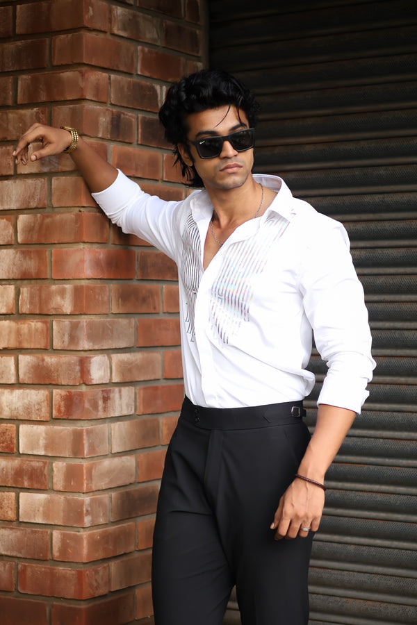 White Element Designer Wear Shirt