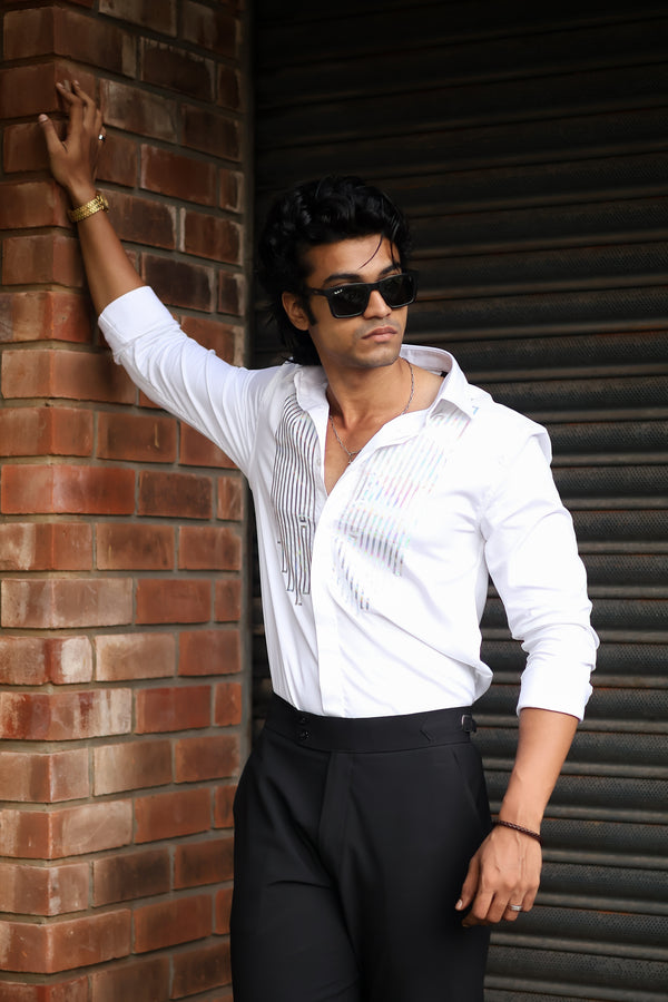 White Element Designer Wear Shirt