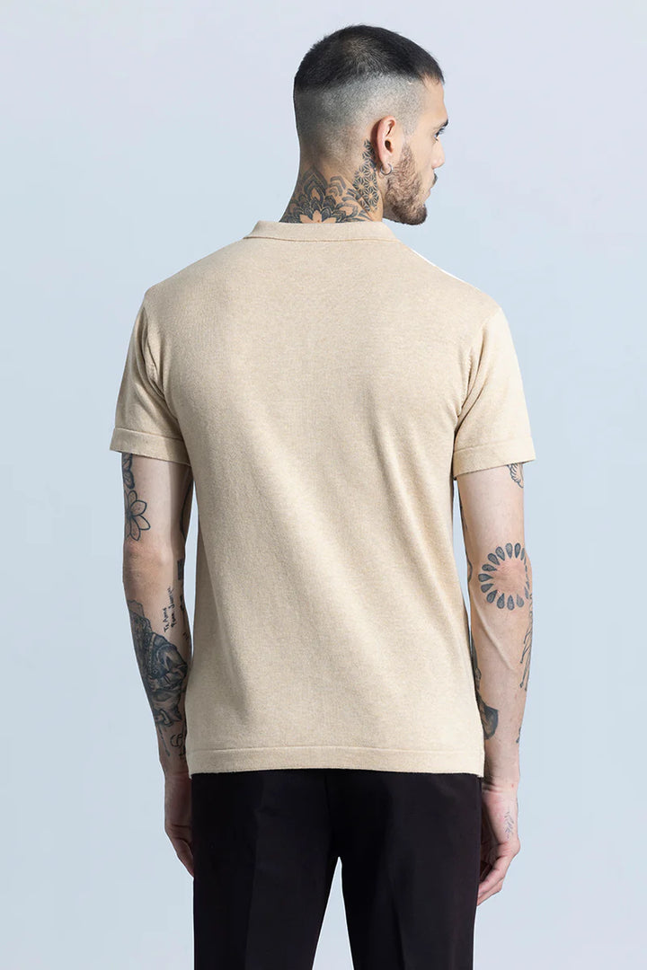 Knitline Beige Shirt Ilyzly