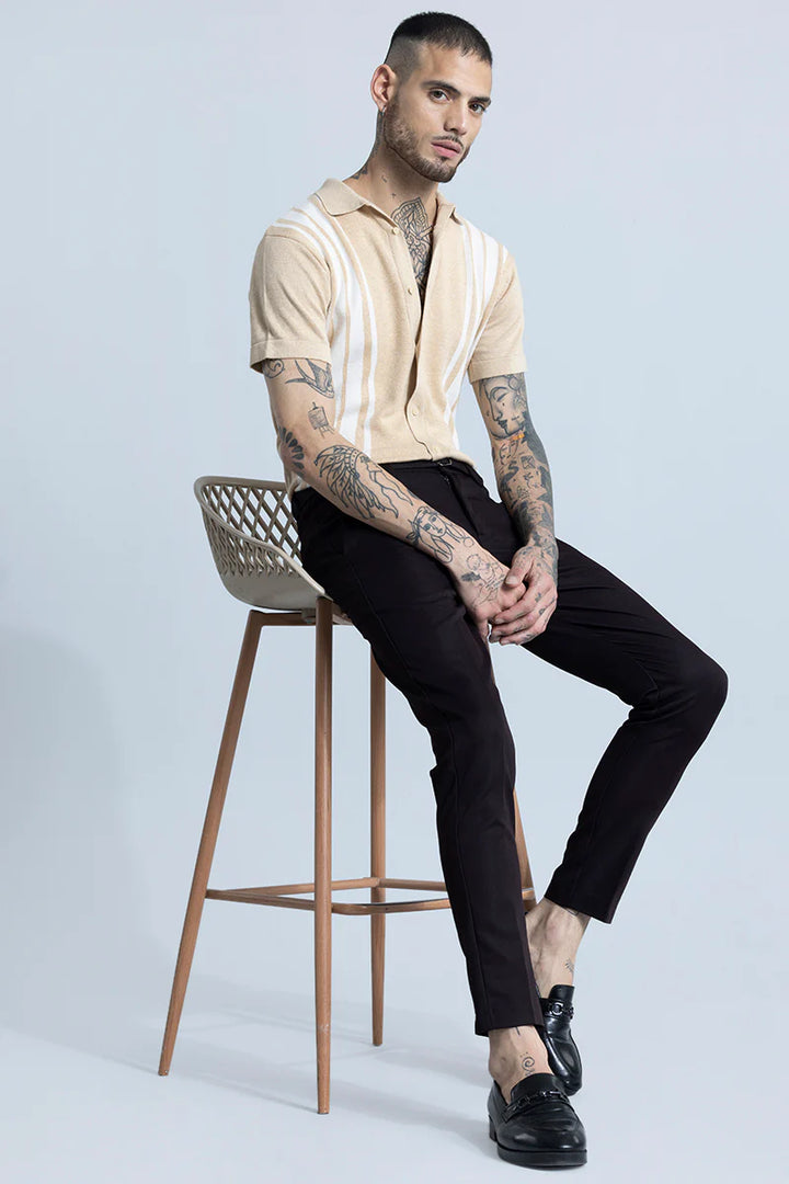 Knitline Beige Shirt Ilyzly