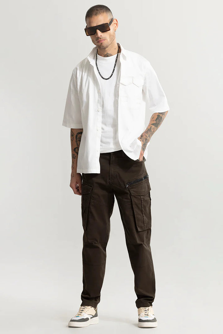 Kyubic Brown Cargo Pant Ilyzly