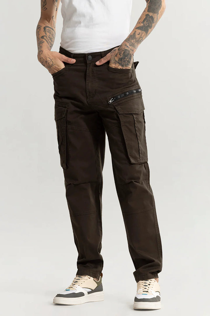 Kyubic Brown Cargo Pant Ilyzly