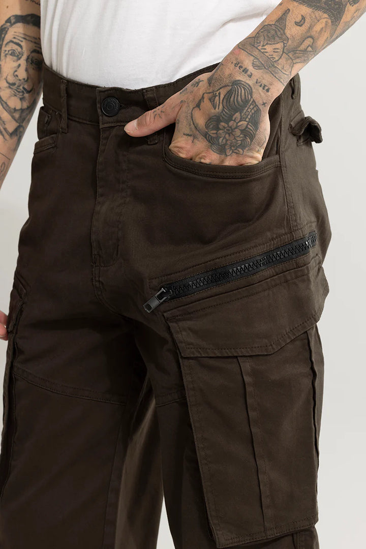 Kyubic Brown Cargo Pant Ilyzly