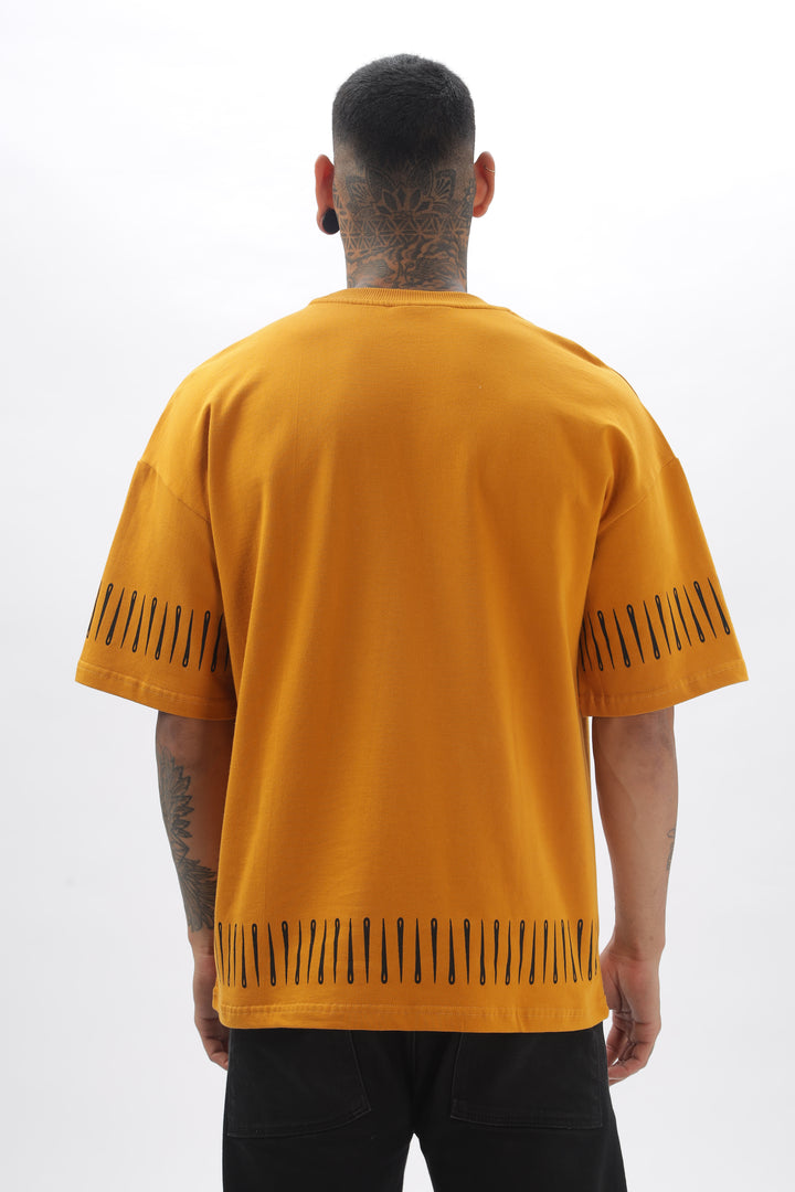 NeedleTrack Orange Dropshoulder Tee Ilyzly