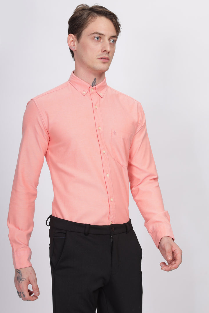 Oxford Formal Peach Shirt Ilyzly