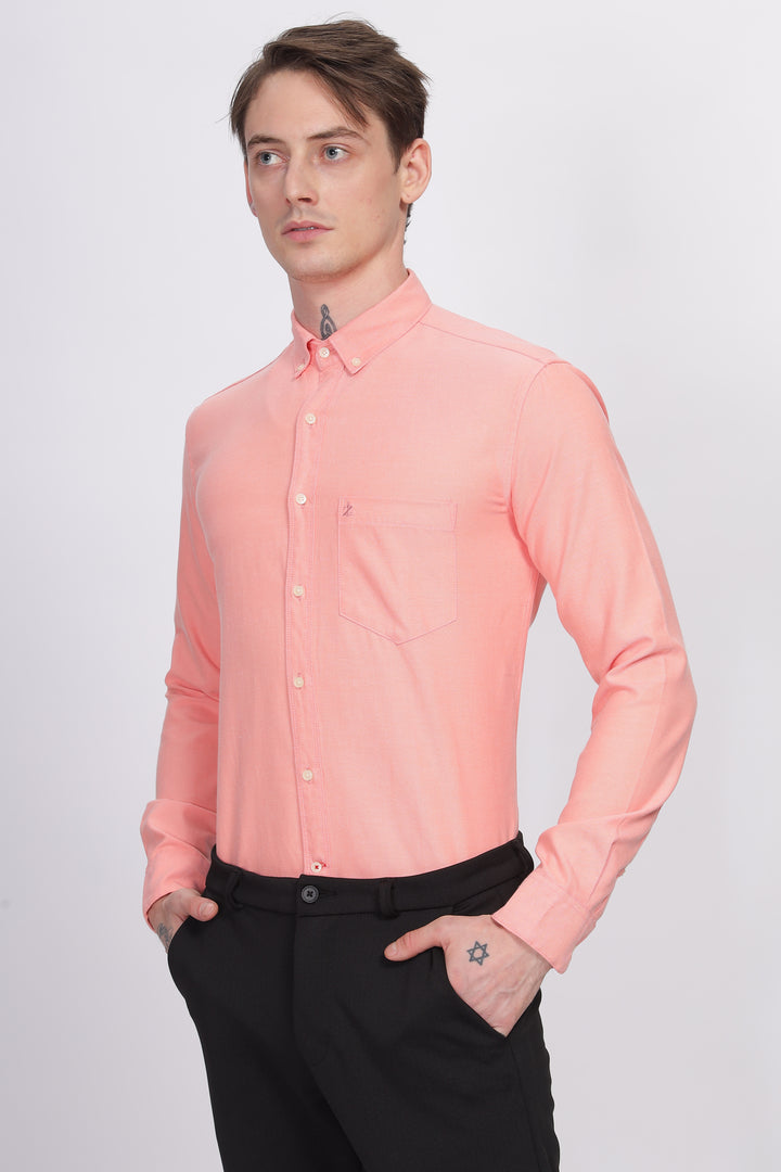 Oxford Formal Peach Shirt Ilyzly