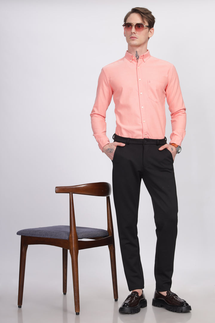 Oxford Formal Peach Shirt Ilyzly