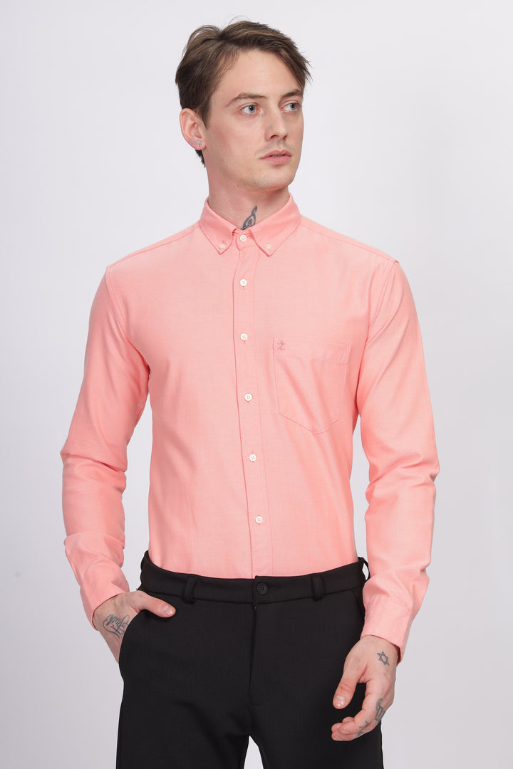 Oxford Formal Peach Shirt Ilyzly