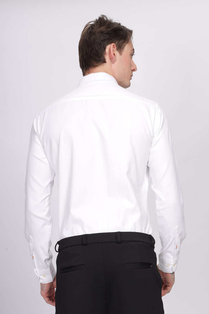 Oxford Formal White Shirt Ilyzly