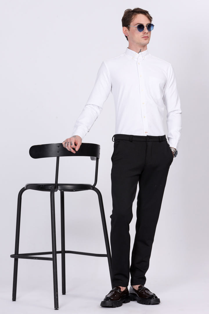 Oxford Formal White Shirt Ilyzly