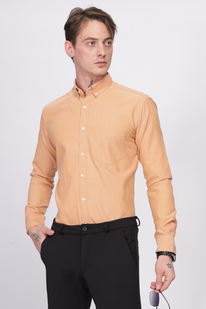 Oxford Formal Yellow Shirt Ilyzly