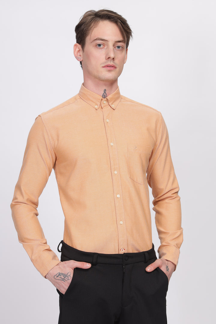 Oxford Formal Yellow Shirt Ilyzly