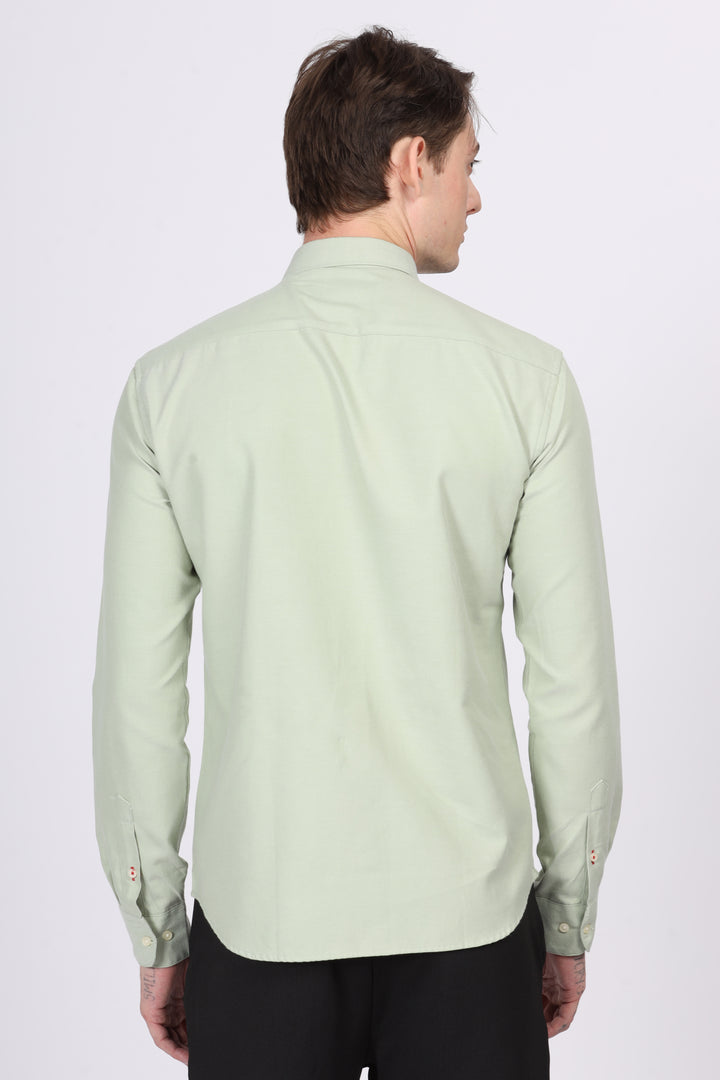 Oxford Green Formal Shirt Ilyzly