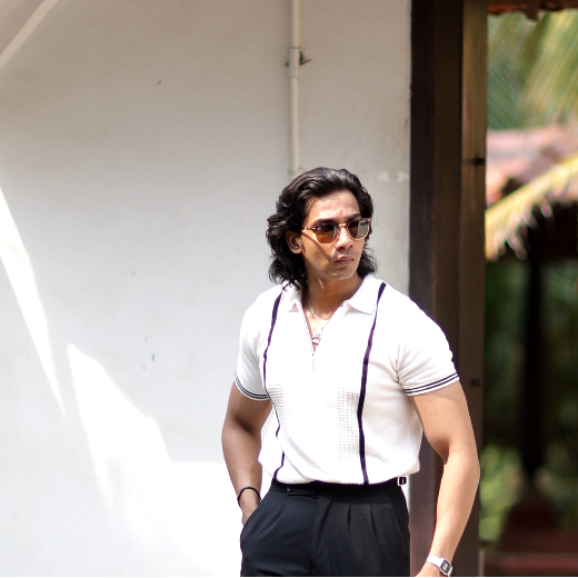 White old money Polo T-Shirt