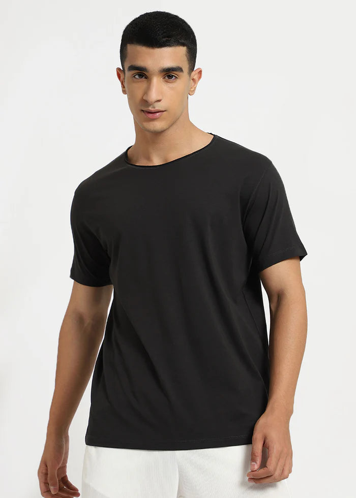 Shadow Grey Crew Neck T-shirt Ilyzly