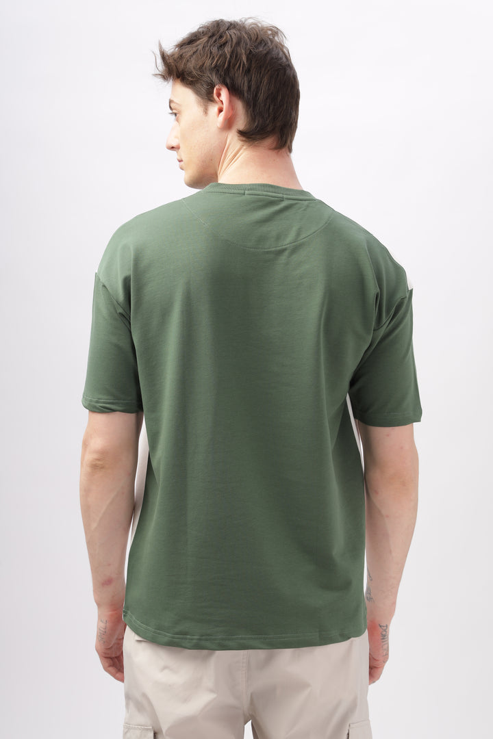 Summer Grade Drop Shoulder Green T-shirt Ilyzly