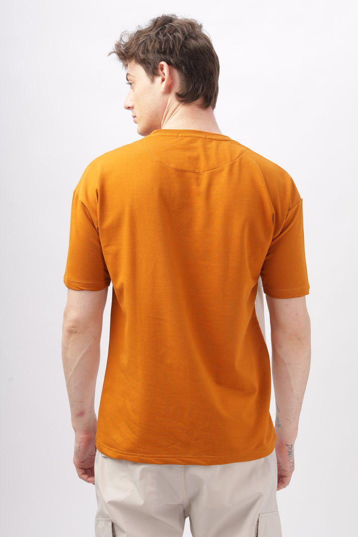 Summer Grade Drop Shoulder Orange T-shirt Ilyzly