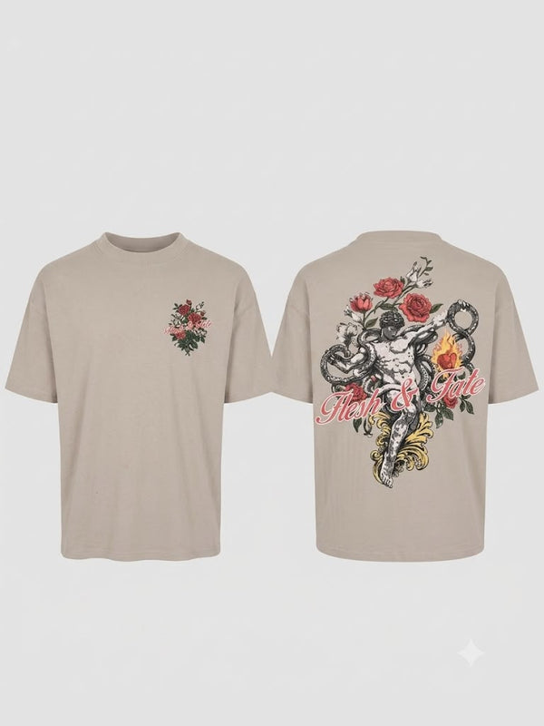 Ilyzly Floral Design T Shirt