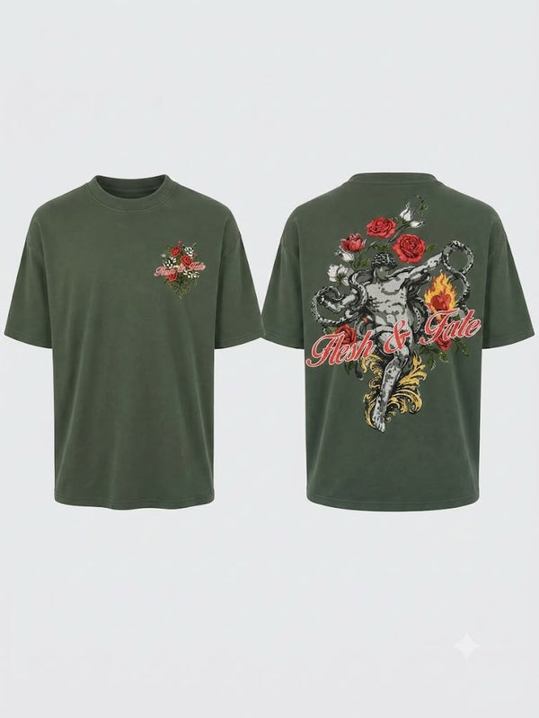 Ilyzly Floral Design T Shirt