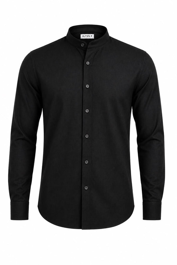 Ilyzly  Chinese Collar Shirt