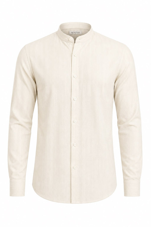Ilyzly  Chinese Collar Shirt