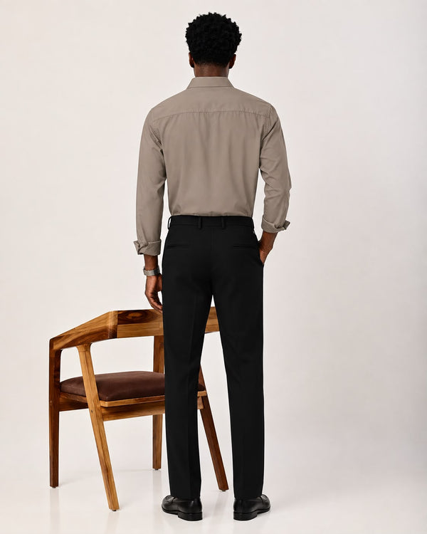Ilyzly solid poplin Shirt - khaki