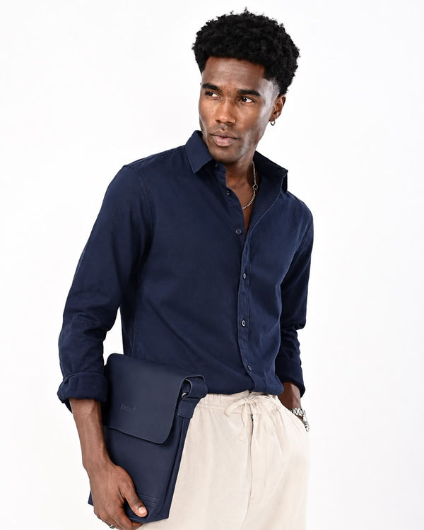 ILYZLY Quatrefoil Jacquard Full Sleeve Shirt