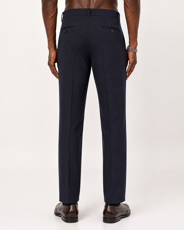 Ilyzly NavyBlue Flexi Formal Trousers