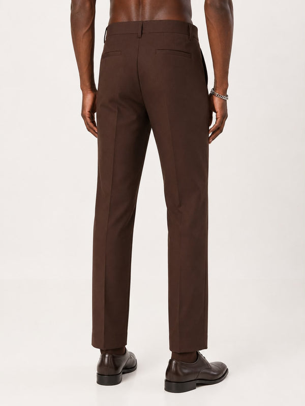 Ilyzly Brick Flexi Formal Trousers