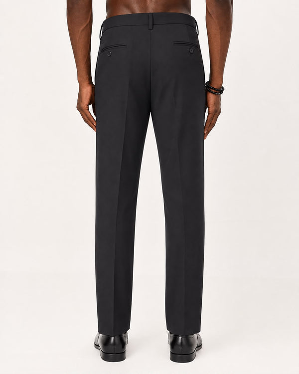 Ilyzly Black Flexi Formal Trousers