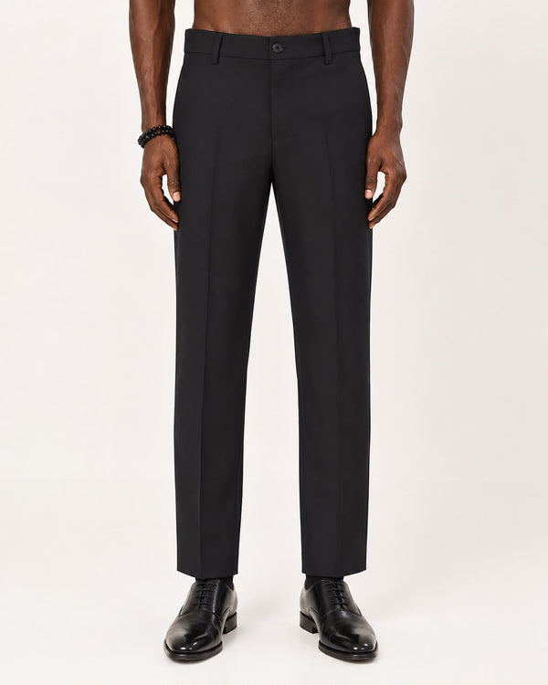Ilyzly Black Flexi Formal Trousers