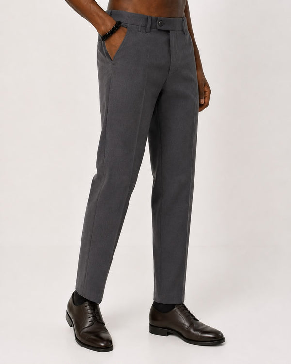 Ilyzly Grey Flexi Formal Trousers