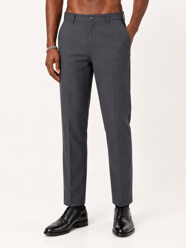 Ilyzly Grey Flexi Formal Trousers