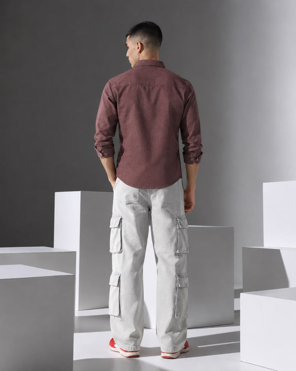 Ilyzly Double Pocket Dusty Rose Shirt