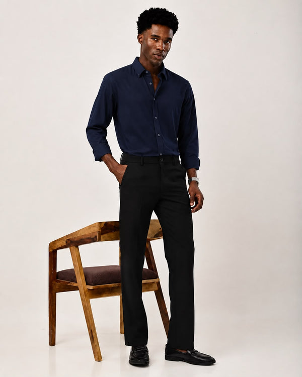 ILYZLY Executive Textured Full Sleeve Shirt