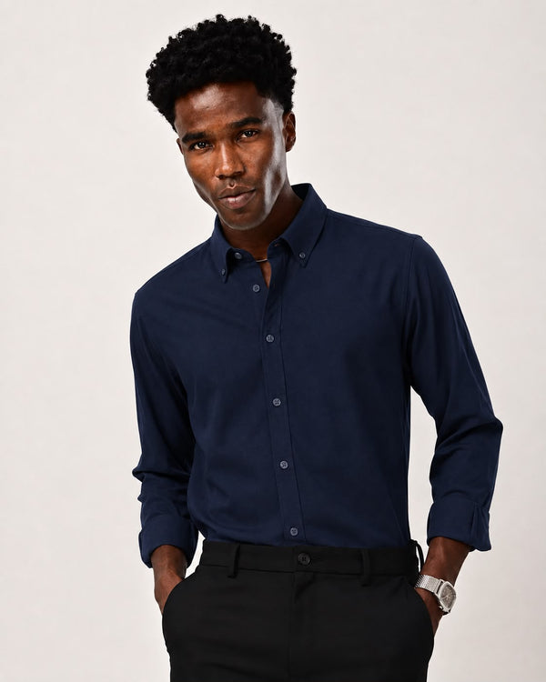 ILYZLY Executive Textured Full Sleeve Shirt