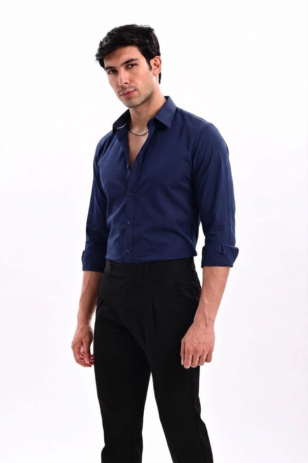 ILYZLY Signature Weave Full Sleeve Shirt