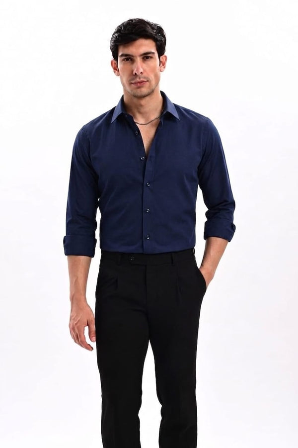 ILYZLY Signature Weave Full Sleeve Shirt