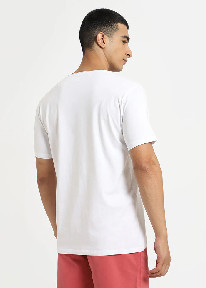 White Crew Neck T-shirt Ilyzly