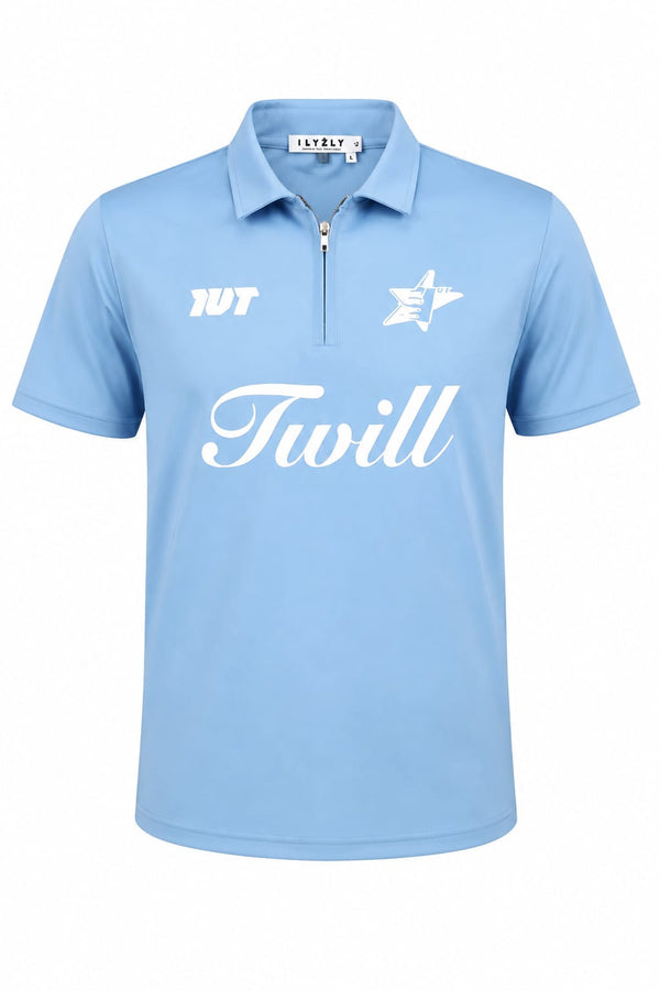 Image for Ilyzly Zipper Polo T-shirt