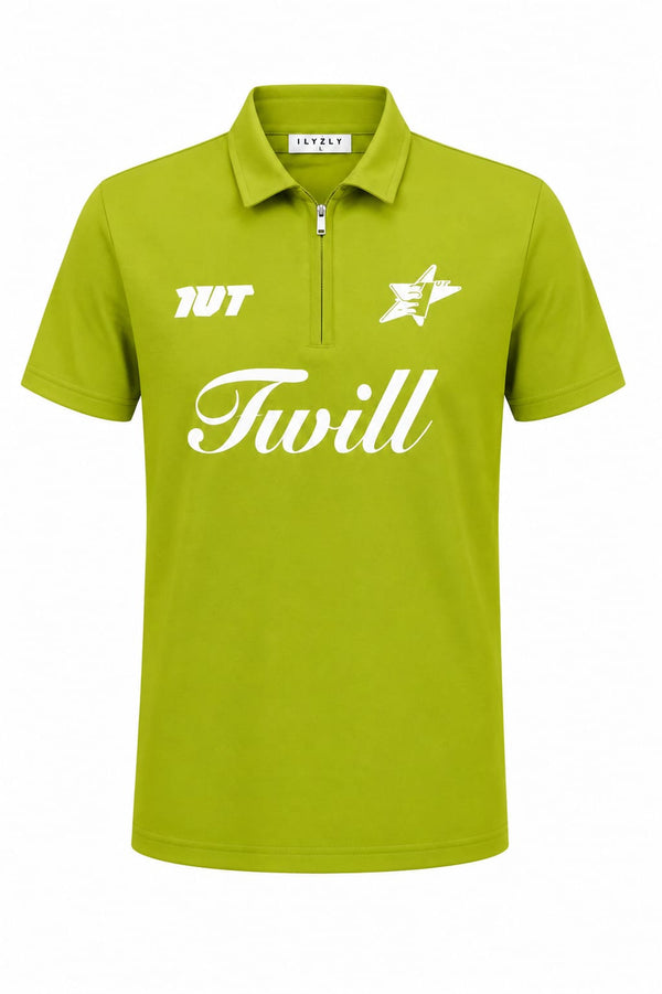 Image for Ilyzly Zipper Polo T-shirt