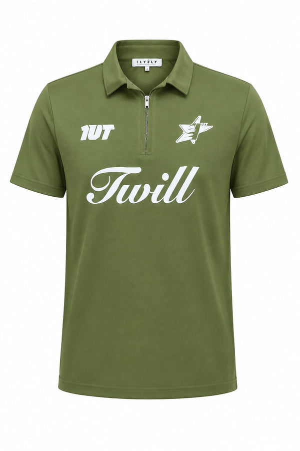 Image for Ilyzly Zipper Polo T-shirt