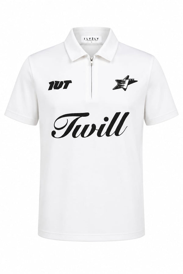 Image for Ilyzly Zipper Polo T-shirt