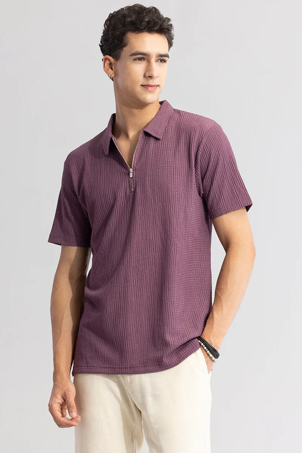 pinnacle purple polo t-shirt